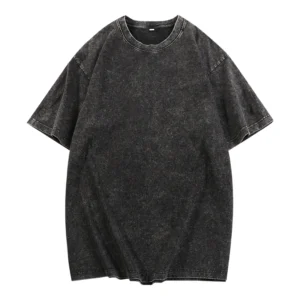 100% Pure Cotton 320g Heavy Men's Washed Vintage Oversized T-Shirts Street Hip Hop Punk Women Harajuku Casual Cotton Short Tee