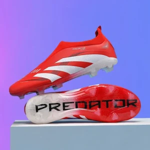 New Men Training Sneakers Soccer Shoes Long Spikes Cleats Match Futsal Breathable Drop Shipping Football Boots Ultralight Indoor