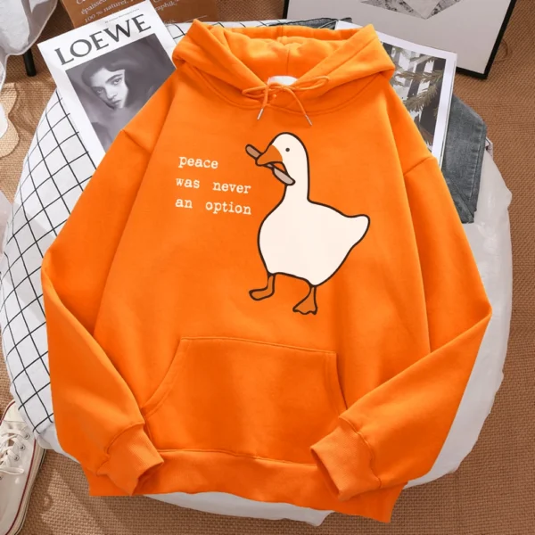 Peace Was Never An Option Printed Sweatshirt Men Street Oversize Autumn Hooded Hipster Soft Hoodies Hip Hop Warm Sportswears - Image 4