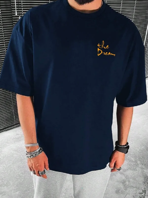 Don'T Dream Your Life Live Your Dream Men Clothes Fashion Summer T-Shirts Streetwear 100% Cotton Loose Tops Breathable Tee - Image 6